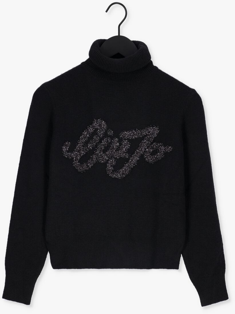 LIU JO zwarte liu jo coltrui maglia chiusa m/l lj logo glam