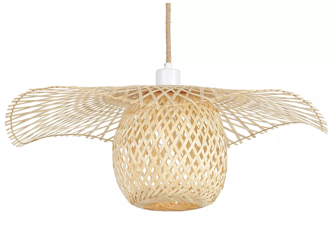 Lampe suspension BONITO Bambou Marron clair