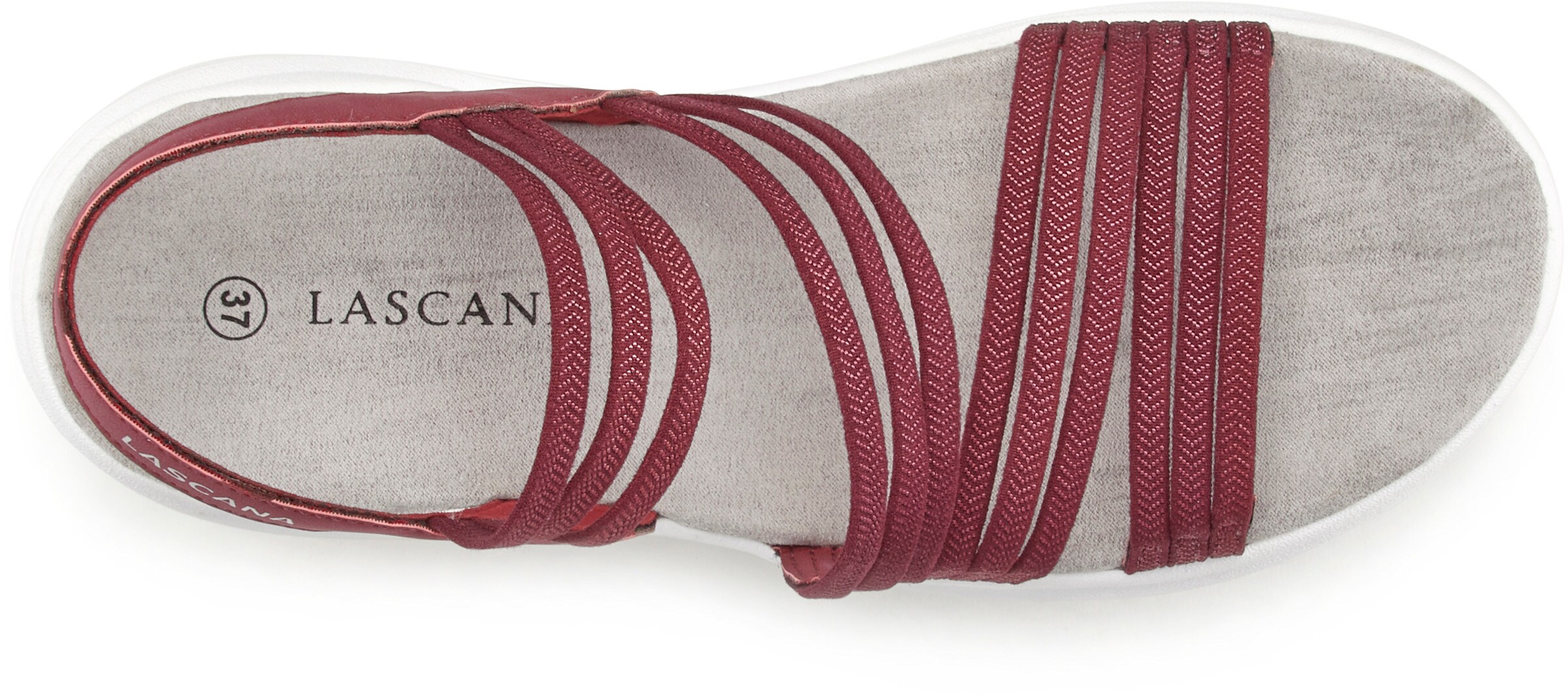 LASCANA Sandale in rot