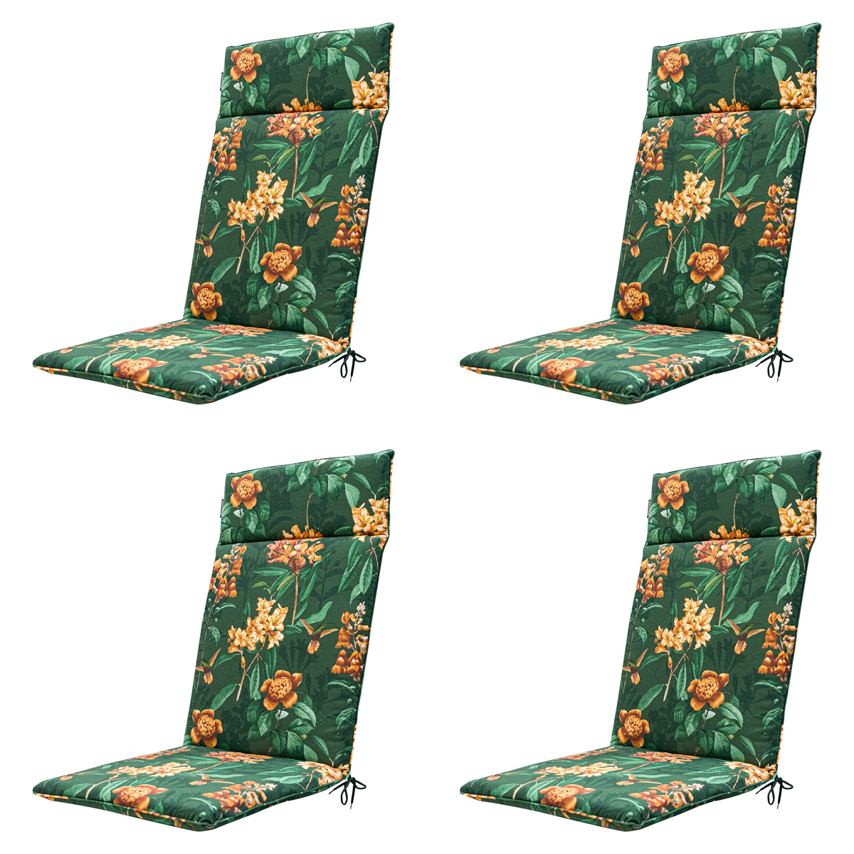 Madison Lua green Tuinstoelkussen - Set van 4
