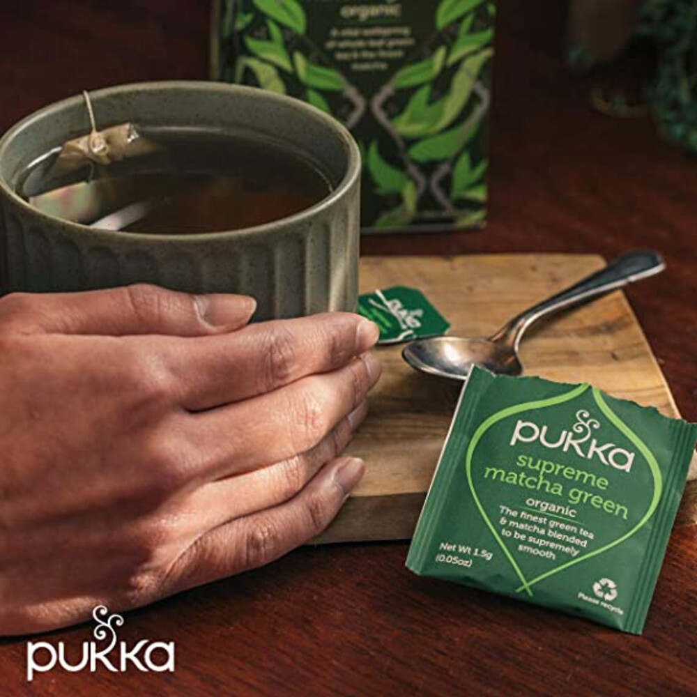 3x Pukka Thee Supreme Matcha Green20 stuks