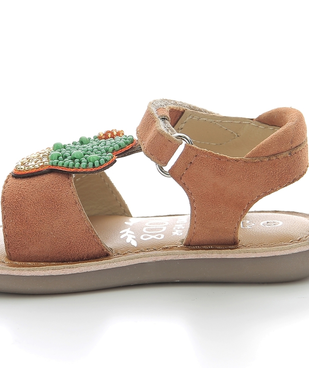 MOD8SANDALES EN CUIR CLOONIMALS ORANGE