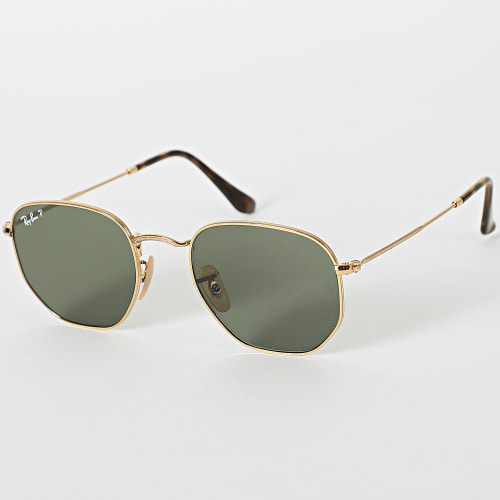 Lunettes De Soleil Hexagonal RB3548 Noir Vert Polarisé