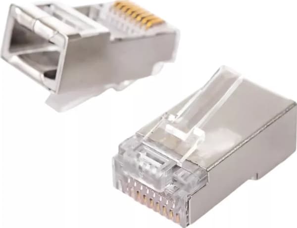 Spacetronik RJ45 plugg, gjennomgang cat5e FTP PT-RJ455FT-0 100 stk Spacetronik
