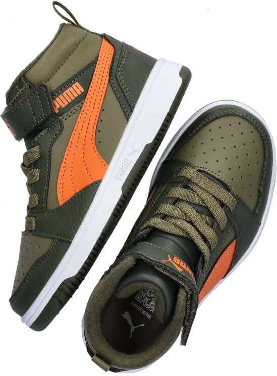 PUMA Rebound V6 Mid WTR AC+ PS Unisex Sneakers Dark Olive-Maple Syrup- Olive