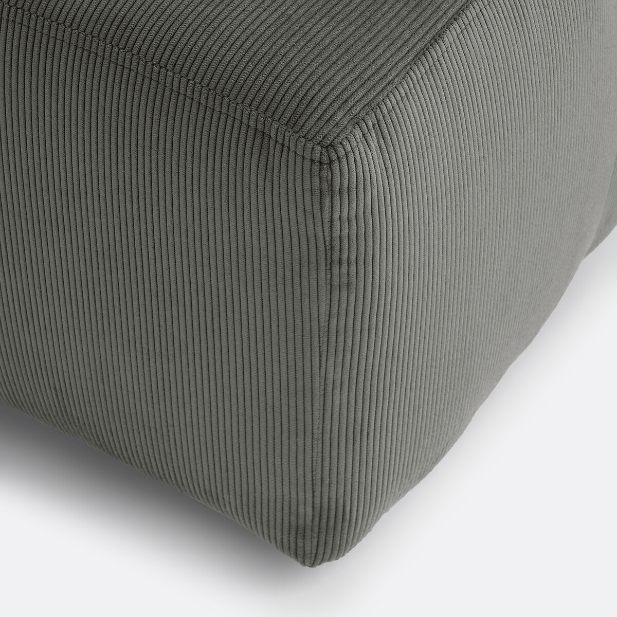 LA REDOUTE INTERIEURS<br>Sofá modular de canto em veludo cotelê, Monica