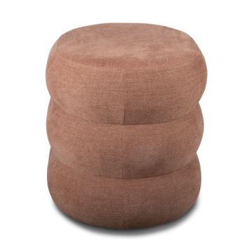 KARWEI poef Lins terracotta kort