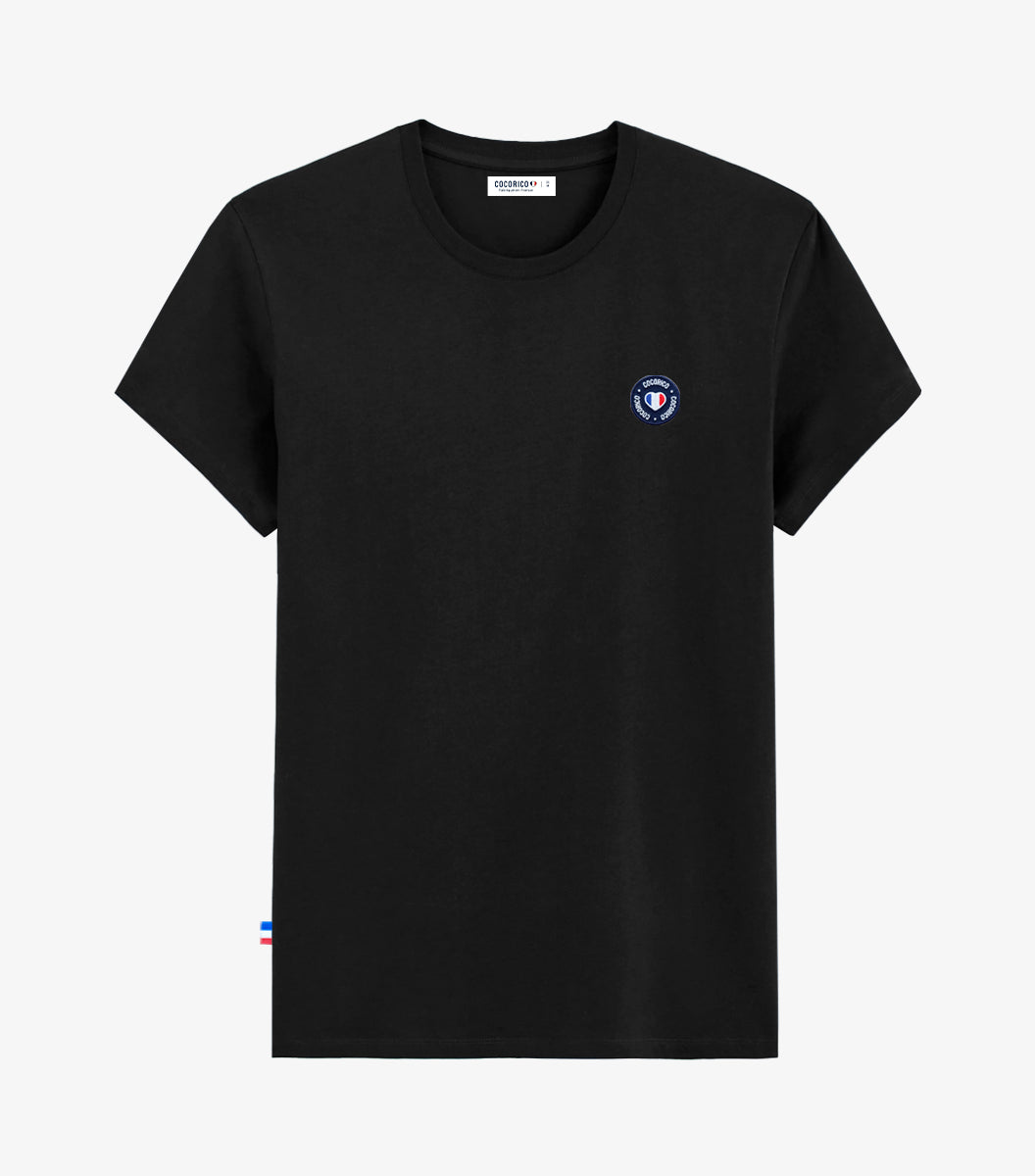 T-shirt Femme Noir - Blason