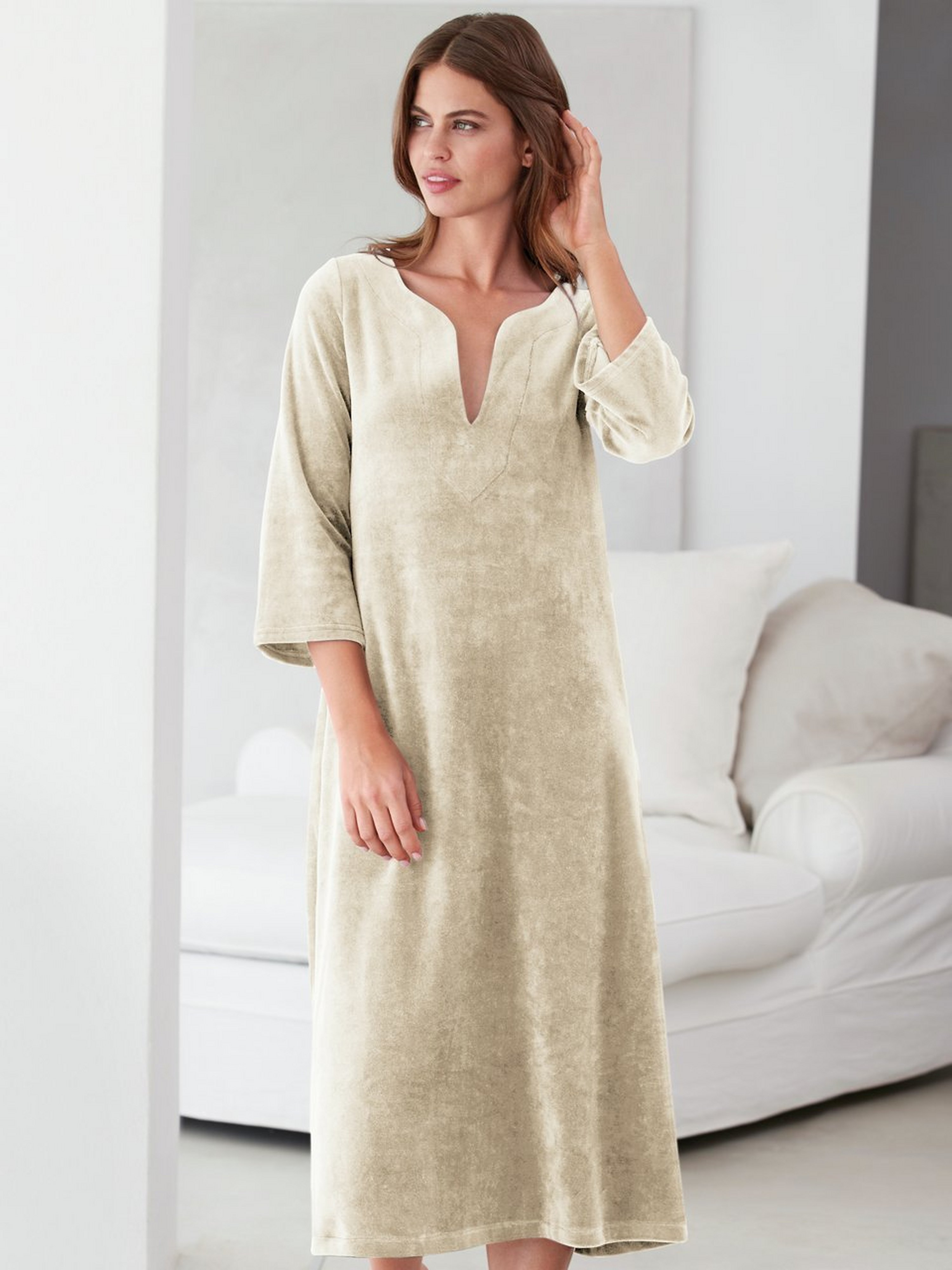 Nicki-Kleid mit 3/4-Arm