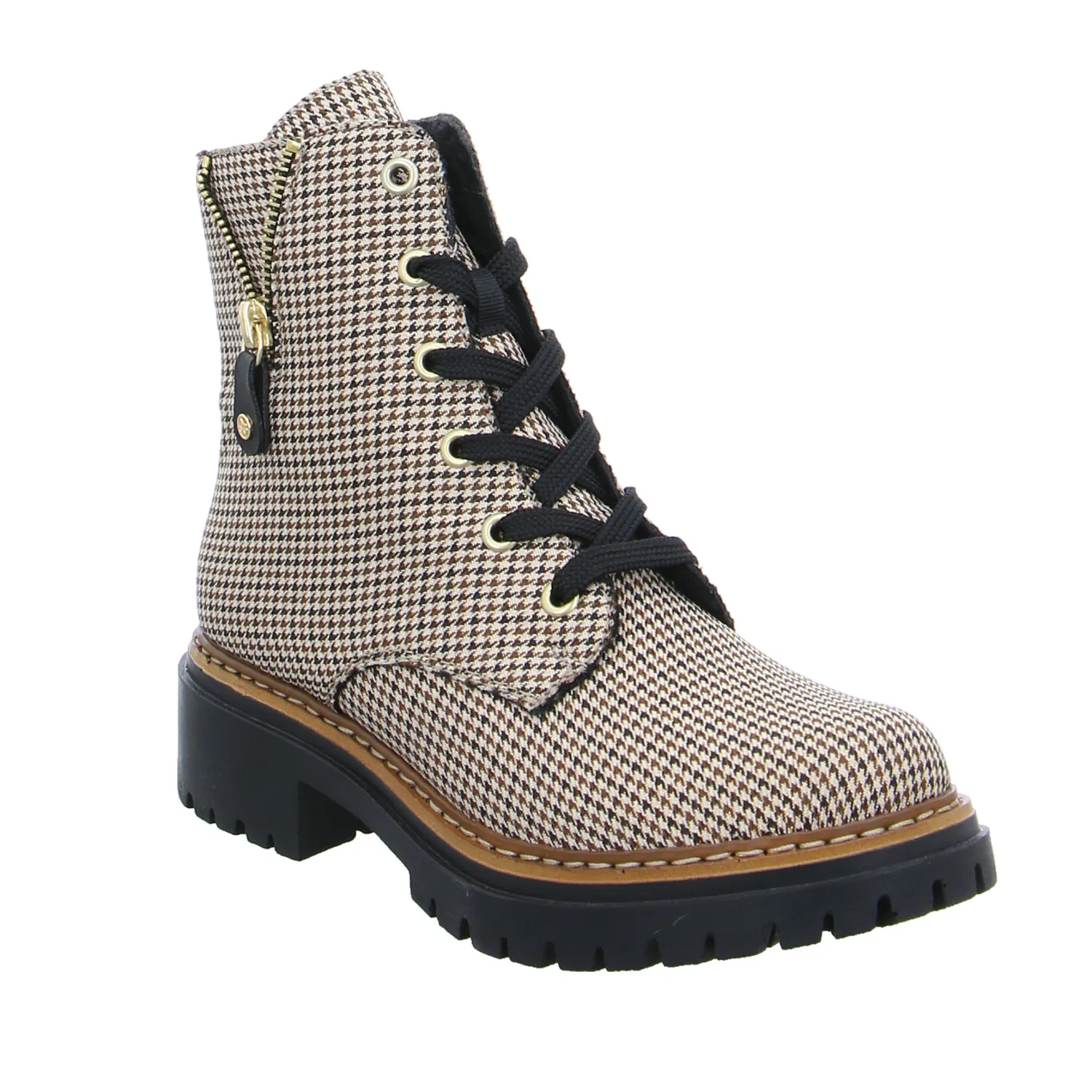 RIEKER Boot Beige Textil