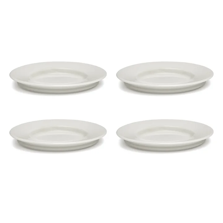 Serax - Dune Untertasse zur Kaffeetasse by Kelly Wearstler, Ø 13,5 cm, Alabaster / weiss (4er-Set)