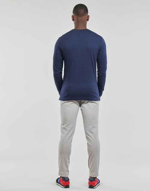 Polo Ralph Lauren - K224SC08-LSCNCMSLM5-LONG SLEEVE-T-SHIRT Azul / Spring / Navy / Heather