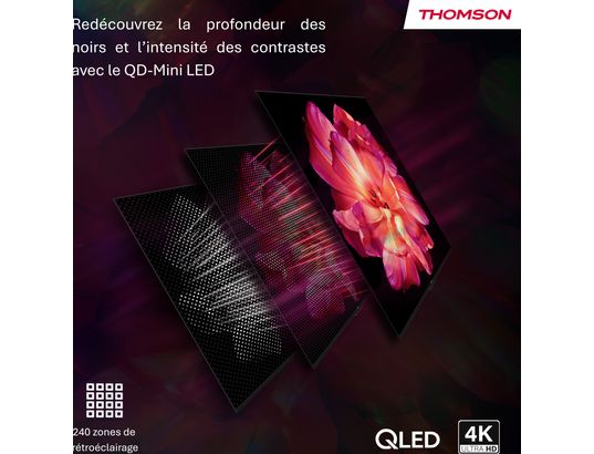 THOMSON - TV Mini LED 4K 139 cm 55MG7C15 Google TV - QD-Mini LED