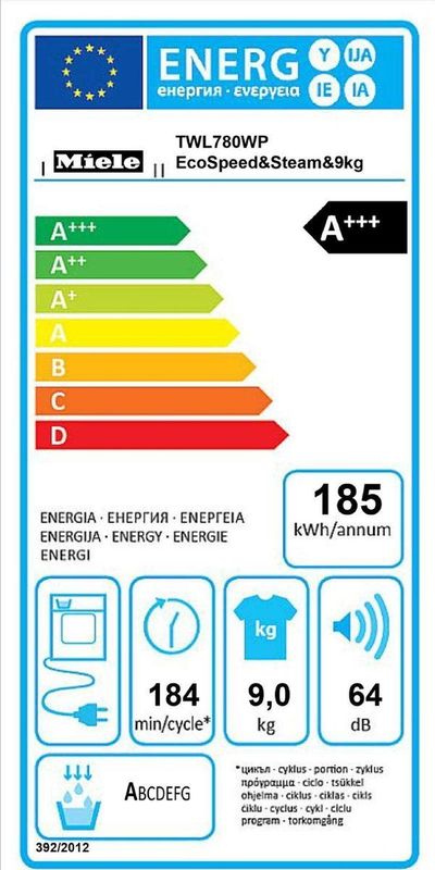 Miele - TWL 780 WP EcoSpeed - Warmtepompdroger - 9 Kg - Energielabel C