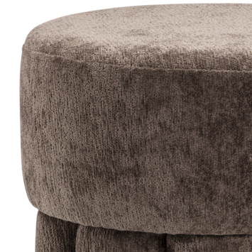 KARWEI Poef Okki bruin polyester stof