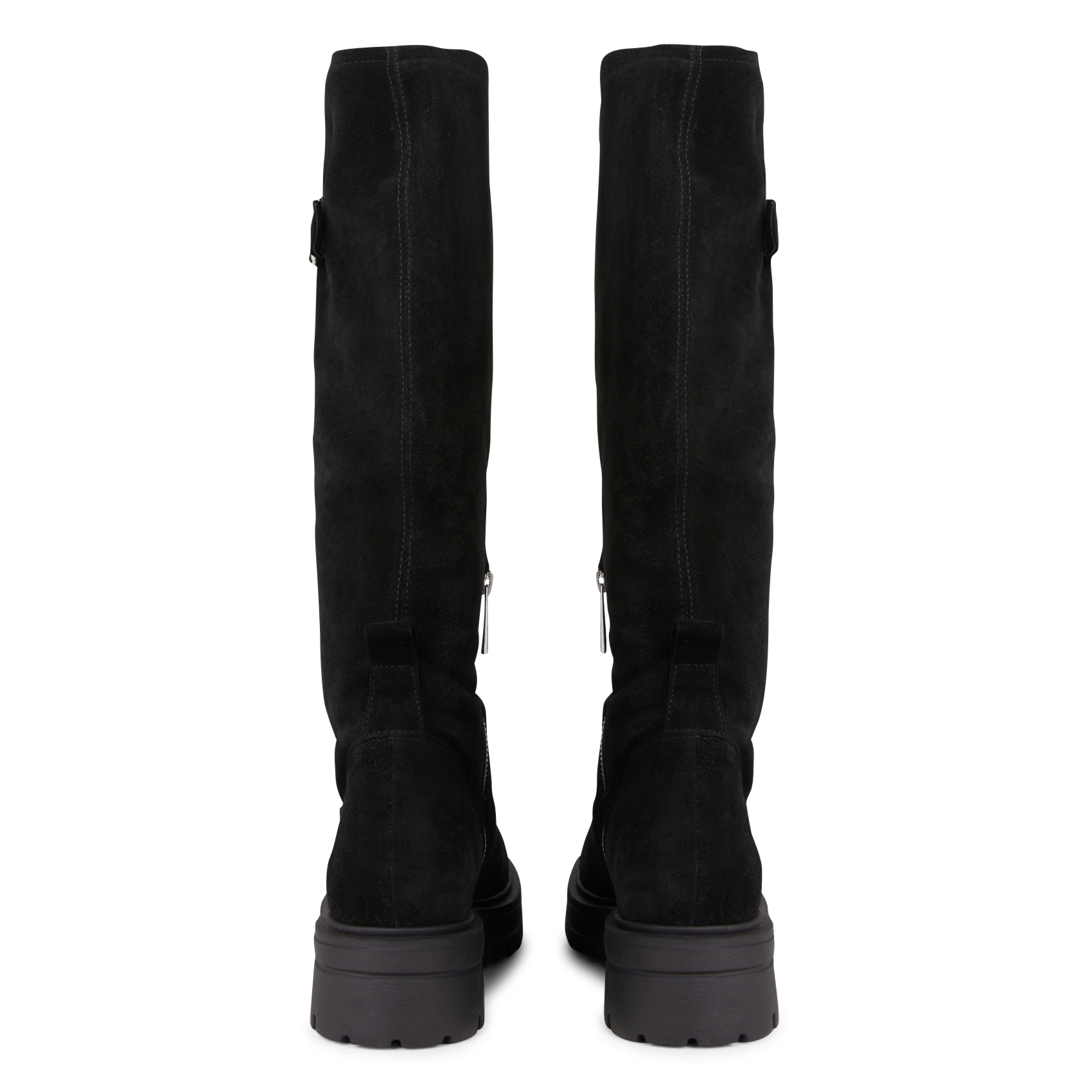 Bottes en cuir velours | Noir