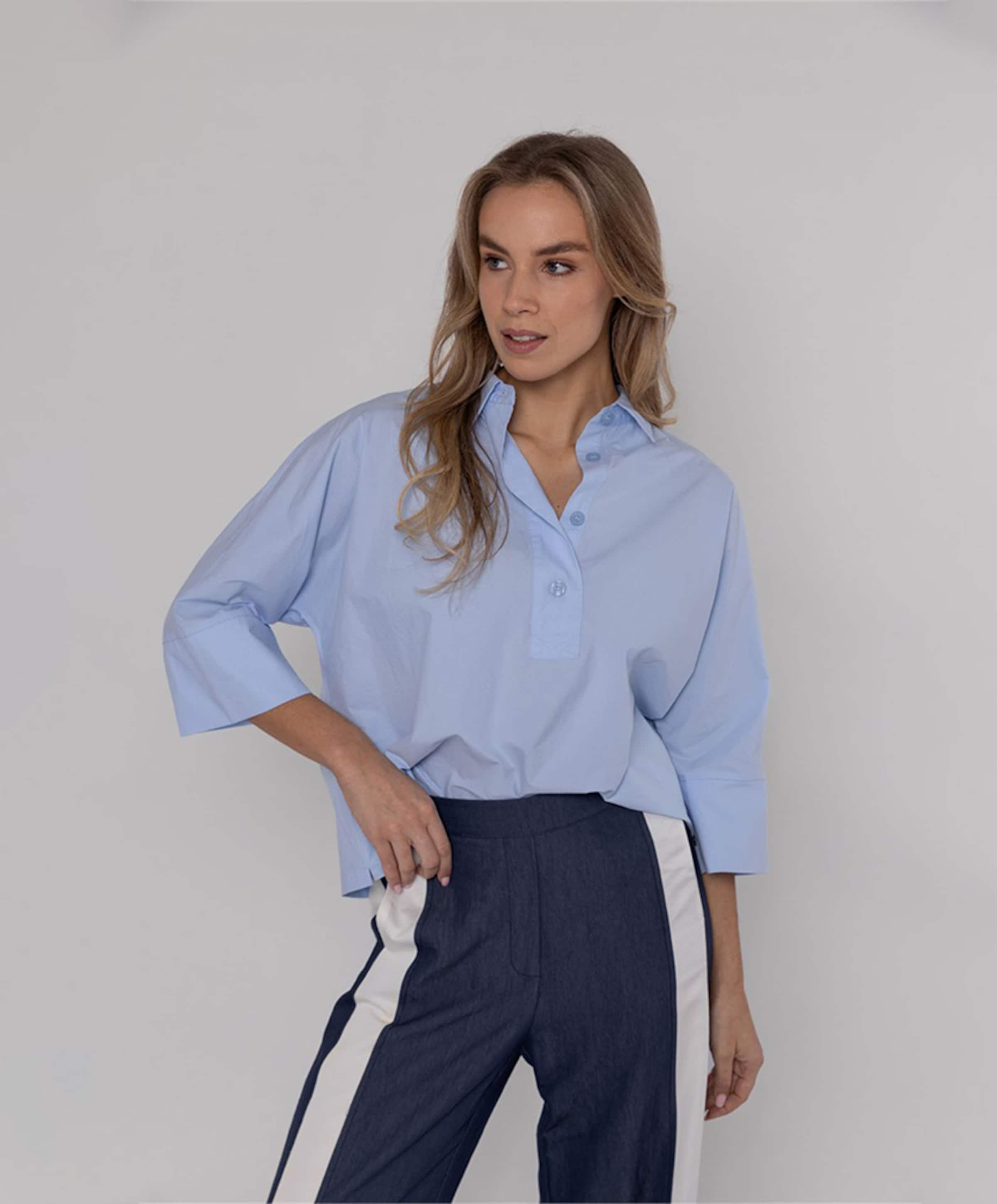 Poools Dames blouse blauw