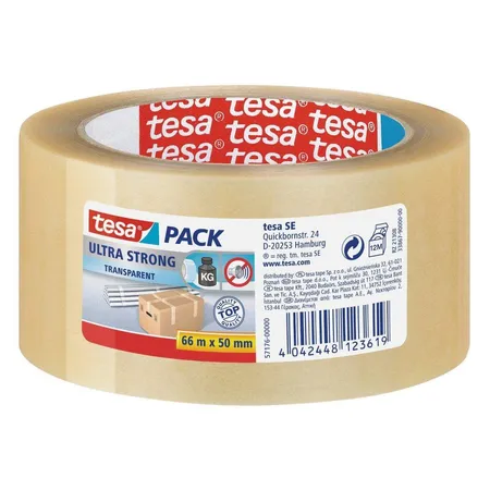 Tesa Verpackungsklebeband tesapack® Ultra Strong, transparent, 6 Stück