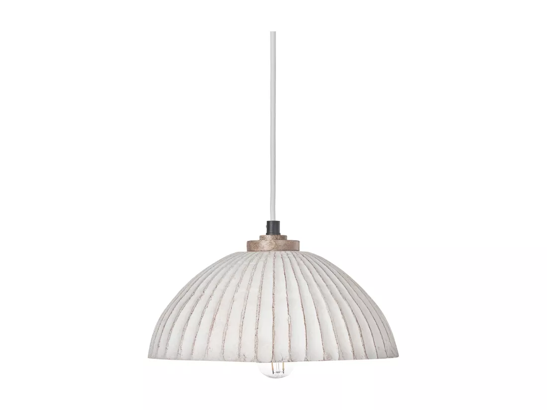 Lampe suspension COTTICA Papier-mâché Blanc