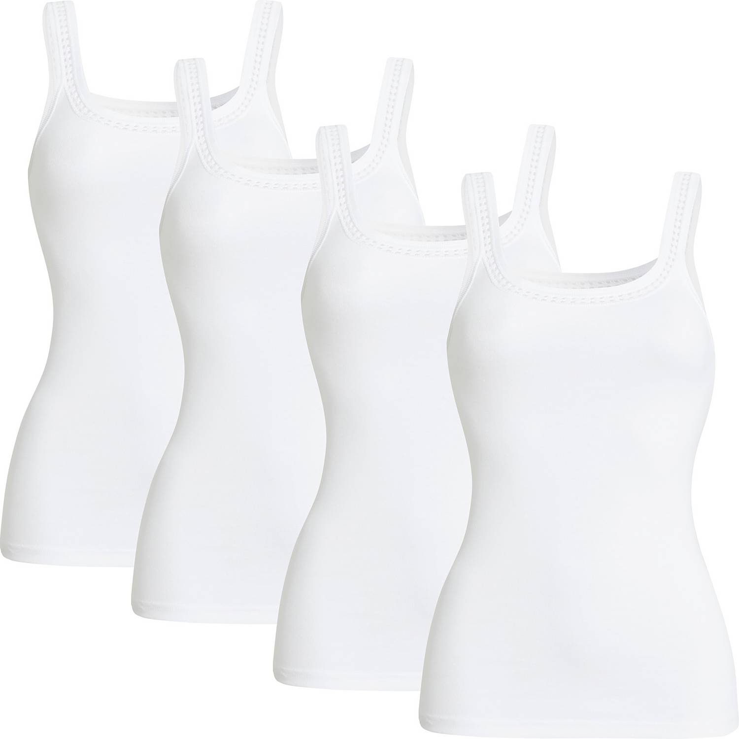Conta Feinripp Damen-Unterhemd im 4er-Pack