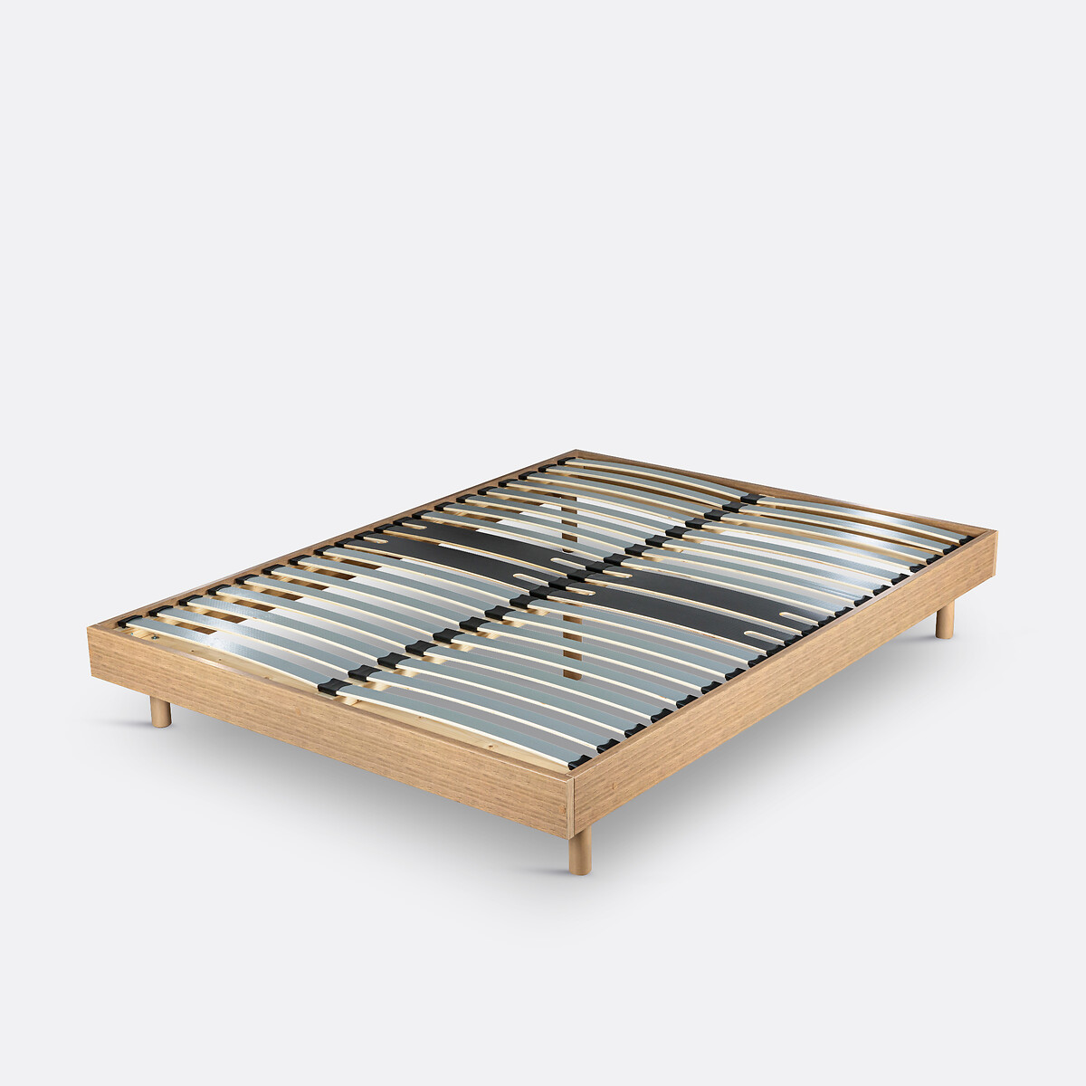 LA REDOUTE INTERIEURS<br>Conjunto de base de cama com ripas largas de 18 polegadas para apoio das costas e dos pés