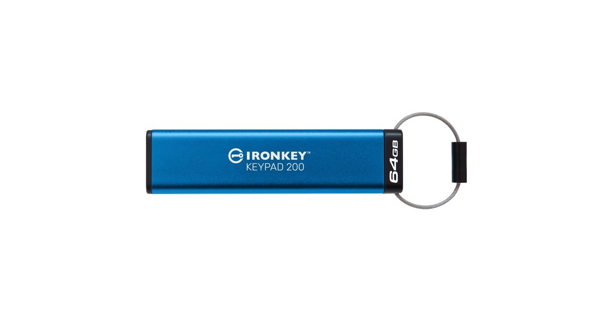 KingstonIronKey Keypad 200 64 GB usb-stick  (IKKP200/64GB, USB-A 3.2 Gen 1)