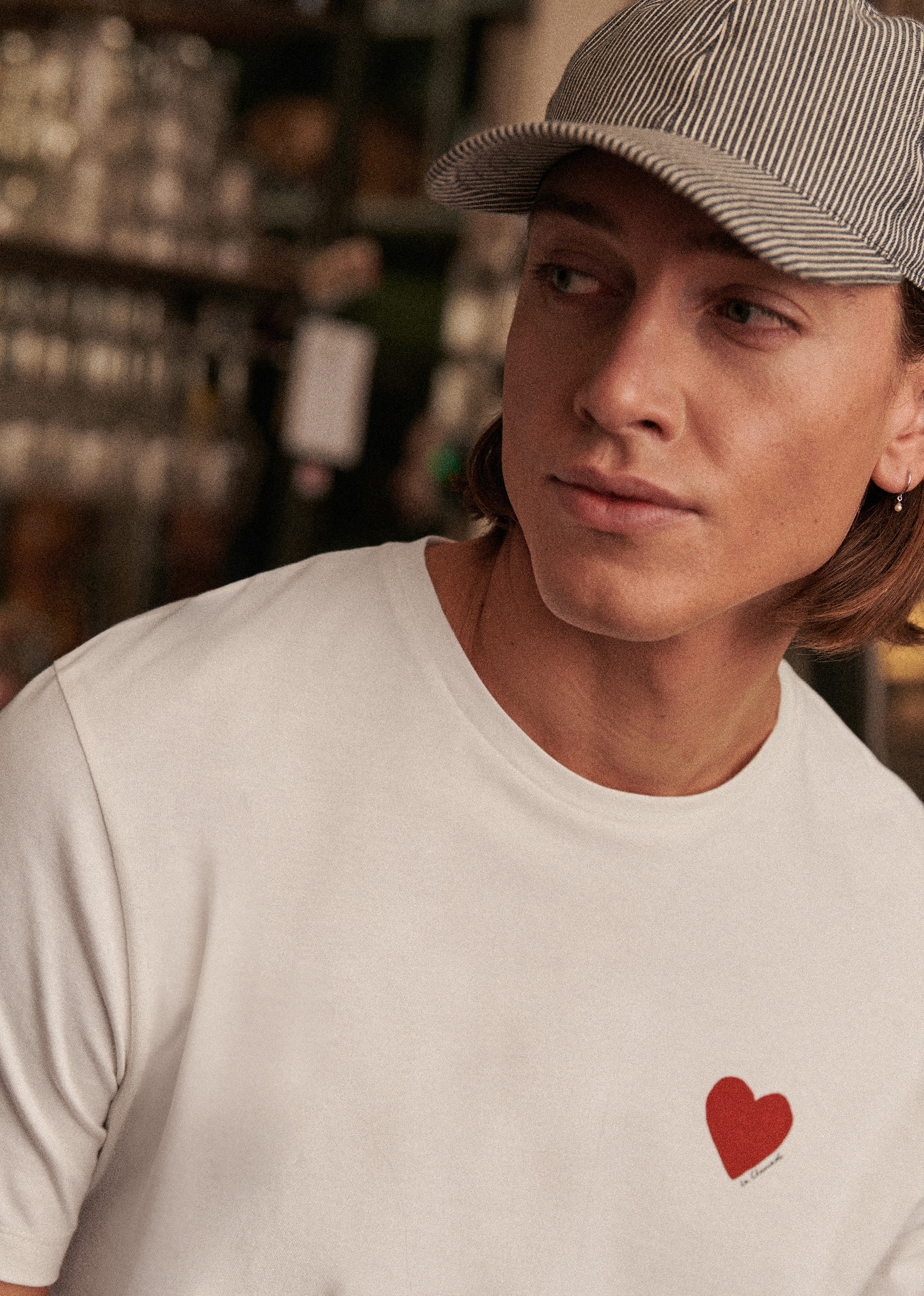 T-Shirt Coeur Chamade - Écru - POUR LUI 5906558