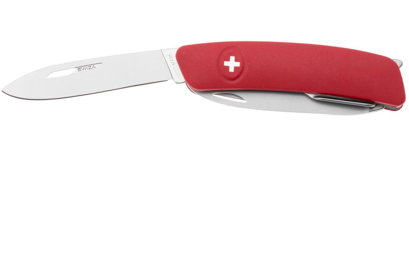 Swiza D05 R AM, KNR.0056.1900, Red Helvetix, Zwitsers zakmes, 7 tools