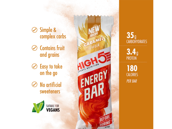 High5 Caramel EnergyBar, 55gr