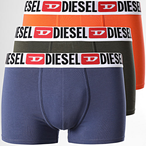 Lot De 3 Boxers Damien 00ST3V Orange Vert Kaki Bleu