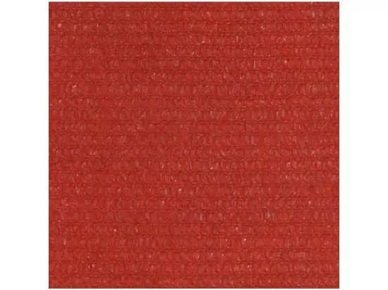 Voile d'ombrage 160 g/m² Rouge 6x6 m PEHD