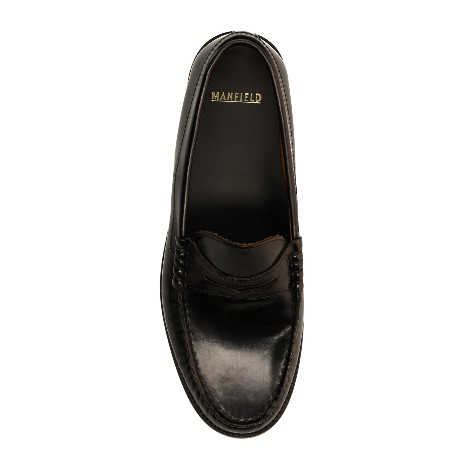 Zwarte leren loafers