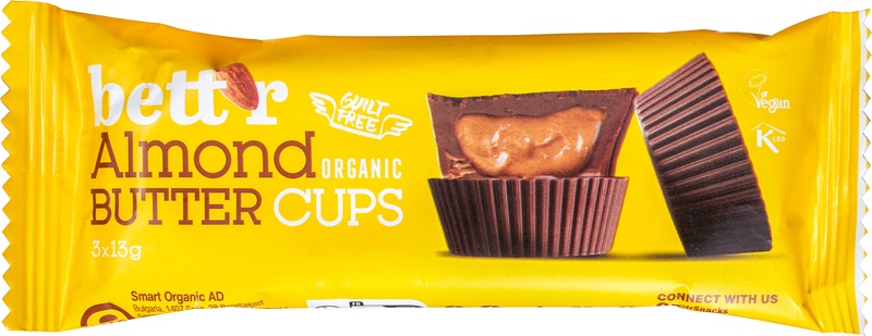 Bett’R Chocolatecups Almond (37 gr)