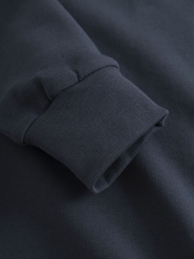 Knowledge Cotton Apparel ERIK basic badge sweat - GOTS/Vegan Blå