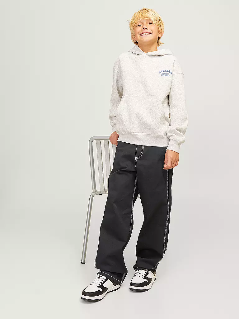 JACK & JONES Jungen Hose JPSTALEX JJCONTRAST schwarz