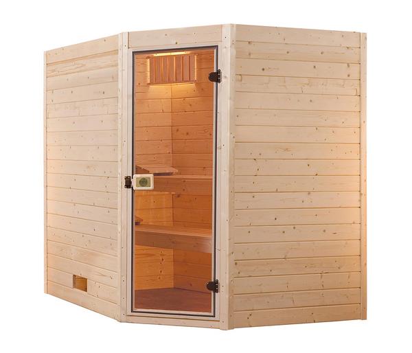 Weka Ecksauna Valida mit Glastür