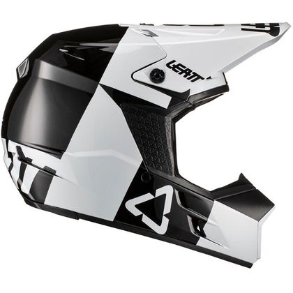 Casque cross Leatt GPX 3.5 V21.1 - BLACK WHITE 2023 - Noir / Blanc