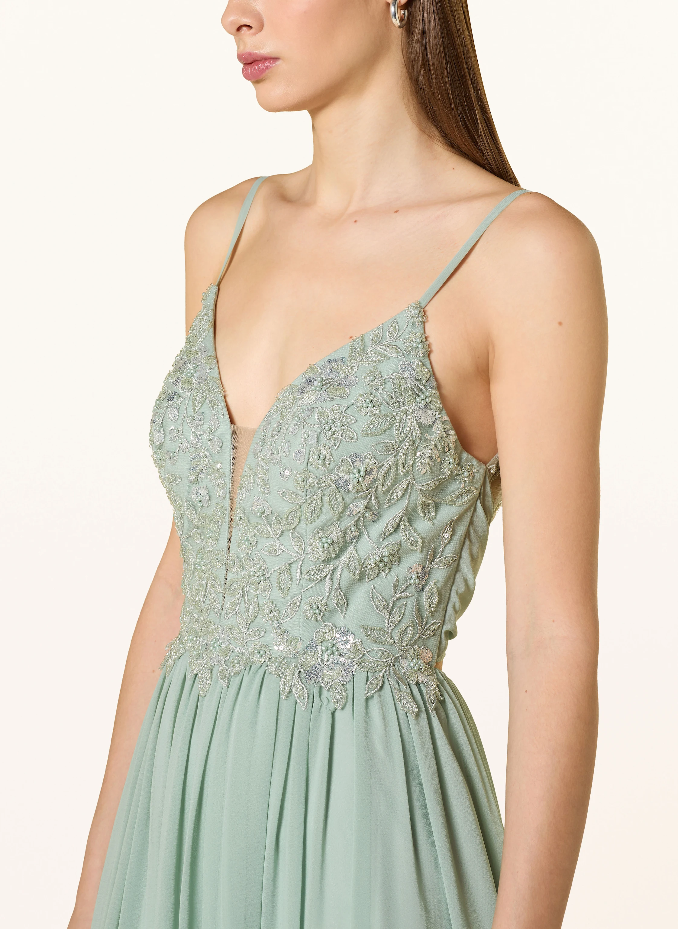Hey Kyla Abendkleid mit Spitze und Schmuckperlen