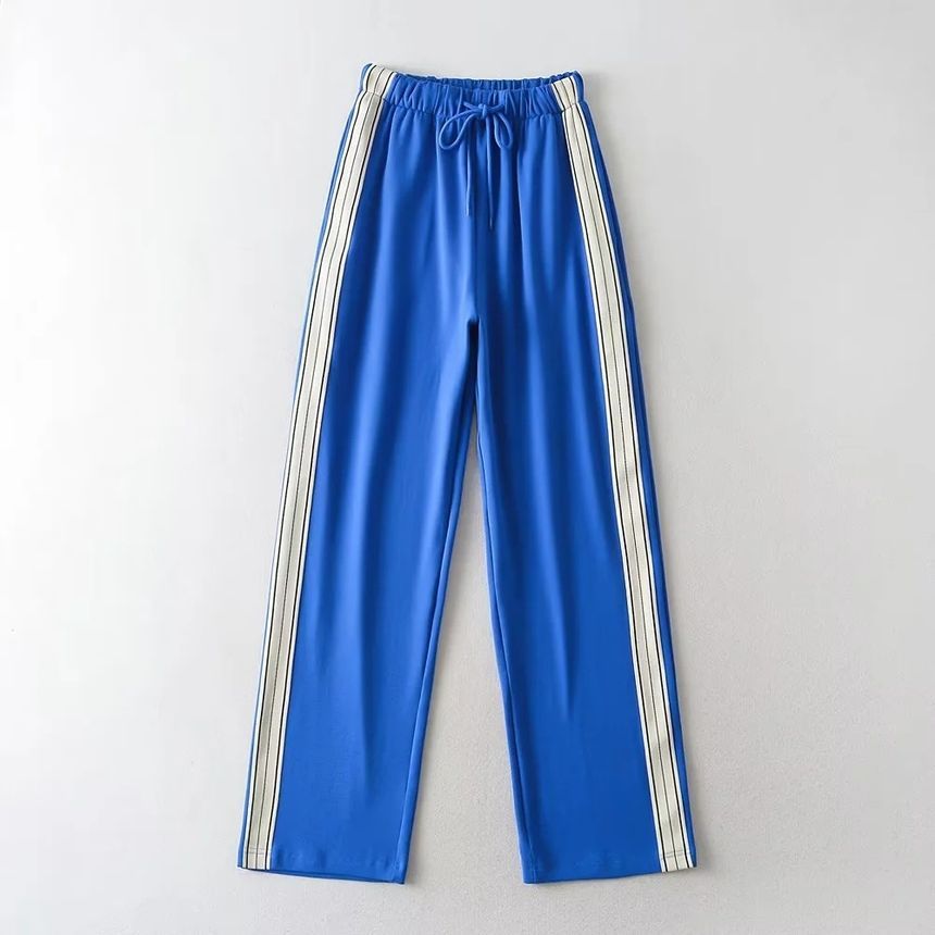 Opuscule - High Rise gestreepte losse joggingbroek