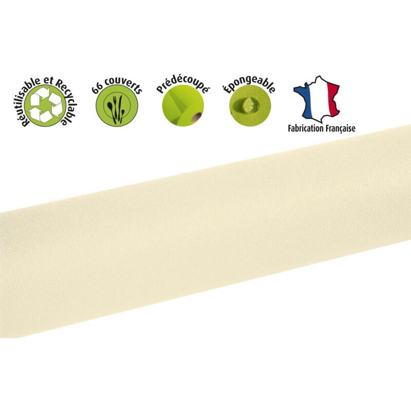 Nappe en rouleau spunbond, indéchirable et épongeable - 20x1,20m