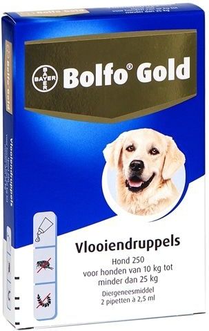 Bolfo Gold - Druppels Hond - 2 x 0,4ml - Vlooienmiddel