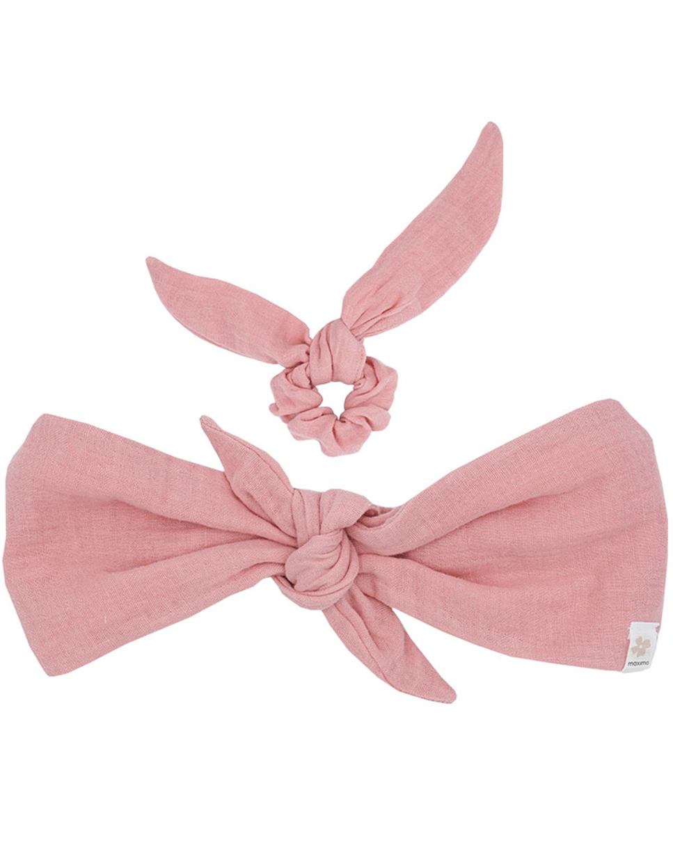 Musselin-Haarband MINI GIRL mit Haargummi in altro