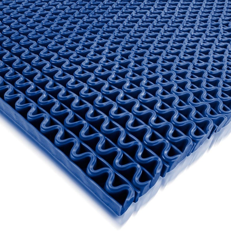 Hygiënemat voor blote voeten, UV-bestendig, blauw, 90 x 150 cm