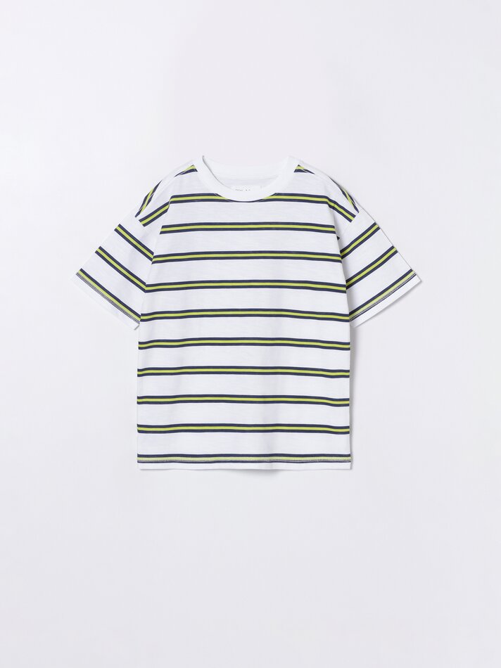 Camiseta listrada - Branca