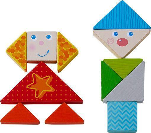 Legespiel BUNTER TANGRAM-MIX 21-teilig