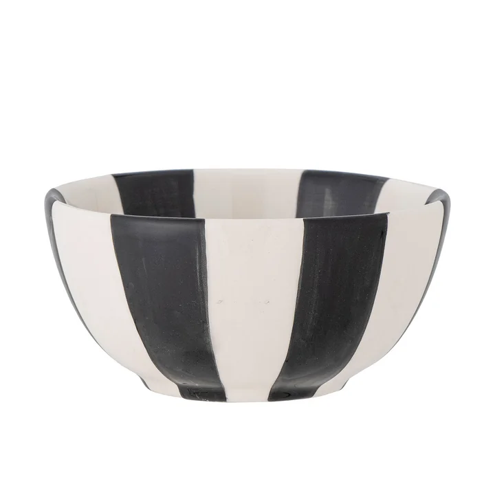 Bloomingville - Eja Kerzenhalter, H 5 cm, schwarz / weiss