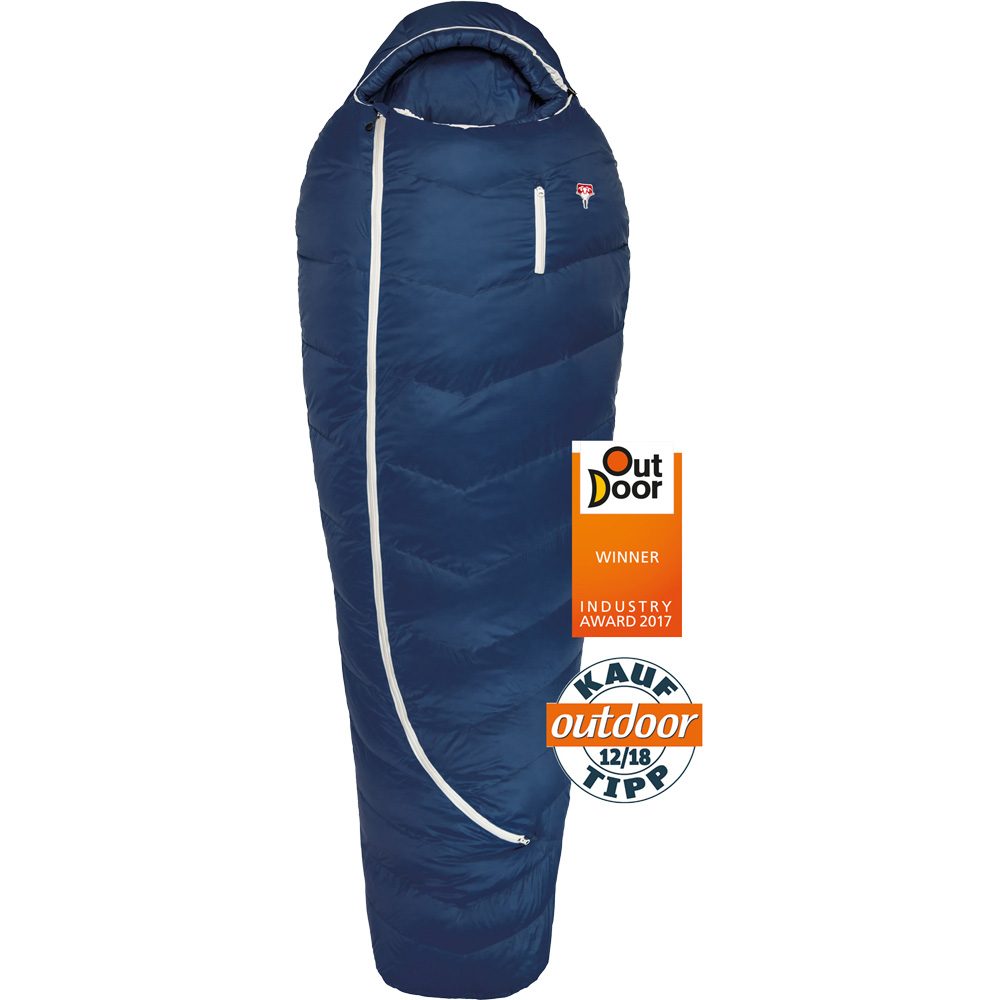 Grüezi Bag Biopod DownWool Ice 185 Schlafsack night blue