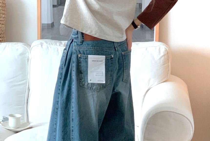 SeoulPop - Losse jeans met lage taille