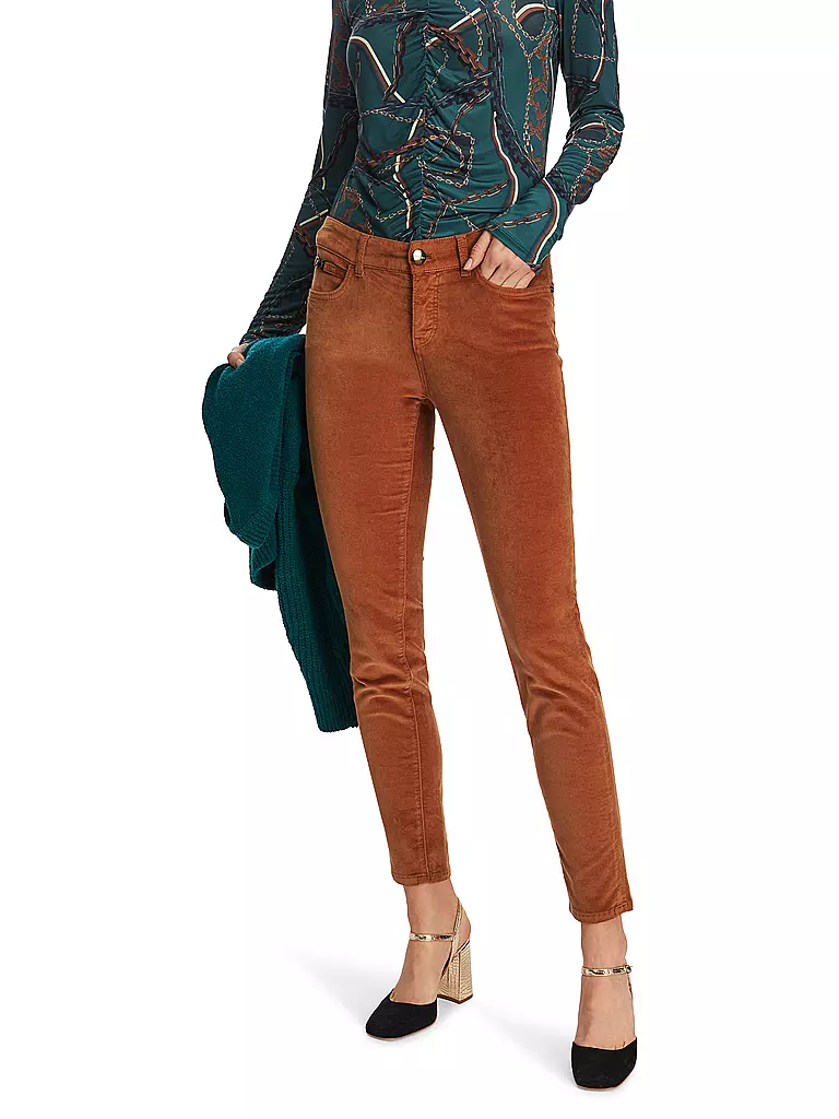 MARC CAIN Hose SILVI orange