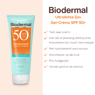 Biodermal Ultralichte Zon Gel-Crème SPF50 200ML